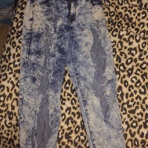 Distressed jeans